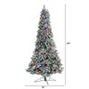 Nearly Natural 8.5-ft Flocked British Columbia Mountain Fir Artificial Christmas Tree - 2 of 4