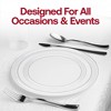 Smarty Had A Party Clear Flat Round Plastic Wedding Set - 30 Sets - 2 of 4