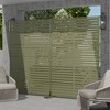 Spassway Outdoor Metal Privacy Screen with Different Colors Garden Fence Panels Patio Trellis Room Divider Decorative Wall Panels - 2 of 4