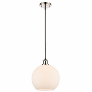 Athens - 1 Light Stem Hung Mini Pendant In Industrial Style-13 Inches Tall and 10 Inches Wide - 1 of 1