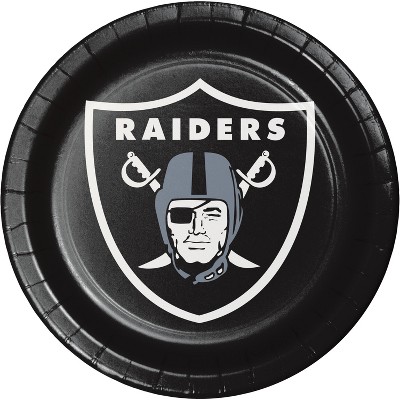 24ct Las Vegas Raiders Football Paper Plates