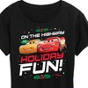 Women's - Disney - On The Highway To Holiday Fun Short Sleeve Graphic T-Shirt - 2 of 4