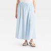 Women's Tie-Front Maxi Skirt - Wild Fable™ Light Blue - 2 of 3