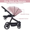 2-in-1 Infant Stroller Reversible Seat, Bassinet, Convenient Infant Stroller with One-Hand Fold with Recliner and Oversized Canopy - 4 of 4