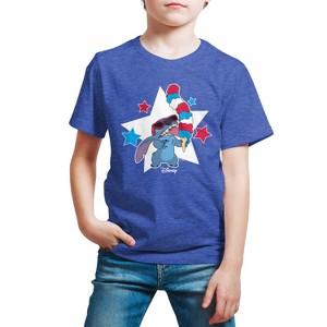 Boys' - Lilo and Stitch - Stitch Ice Cream Short Sleeve Graphic T-Shirt - 1 of 4