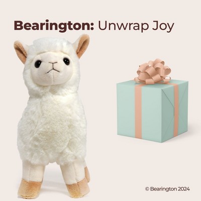 Alma 10" White Plush Stuffed Animal Llama