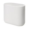 iDesign Set of 2 Small Oval Plastic Bathroom Trash Cans - 4 of 4