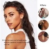 4PC Geometric Bar Earrings Set: 18K Gold Plated Leaves & Tassel Dangle Earrings - 4 of 4