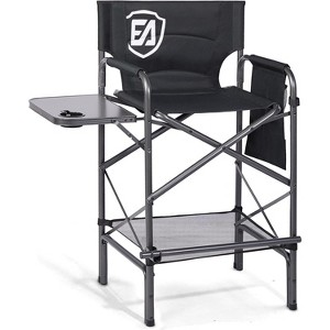 EVER ADVANCED Directors Chair 30.7" Seat Height, Folding Chair Supports 350 lbs - 1 of 4