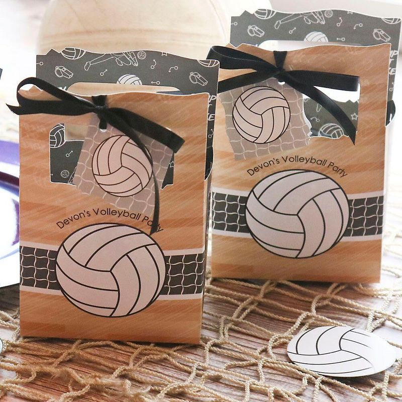 Big Dot of Happiness Bump, Set, Spike - Volleyball - Baby Shower or Birthday Party Favor Boxes - Set of 12, 3 of 8