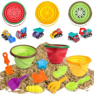 11 PCS Fruit Soft Bucket Set - Soft Bucket Set, Fruit Storage Bucket, Flexible Soft Buckets, Colorful Soft Buckets, Multi-Piece Bucket Set - 1 of 4