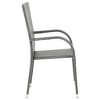 vidaXL Dining Chair Set of 4 Black PE rattan, powder-coated steel - 4 of 4