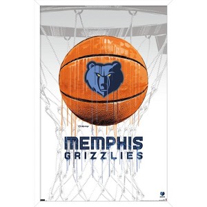 Trends International NBA Memphis Grizzlies - Drip Basketball 21 Framed Wall Poster Prints - 1 of 4