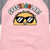 Girls' - Instant Message - Spectacolar Shirt Tail Raglan Graphic T-shirt - 2 of 4