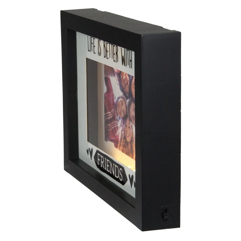 Northlight LED Lighted Life Is Better With Friends Matted Picture Frame - 4" x 6", 4 of 6