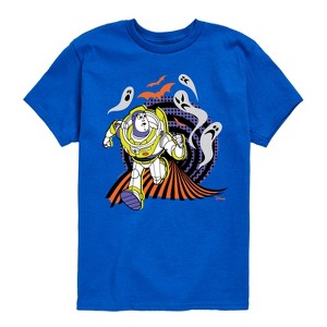 Boys' - Toy Story - Buzz Lightyear Halloween Ghosts Short Sleeve Graphic T-Shirt - 1 of 4