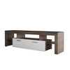CAVINAS TV Stand Morden TV Stand with LED Lights Modern Media Console Entertainment Center - 3 of 4