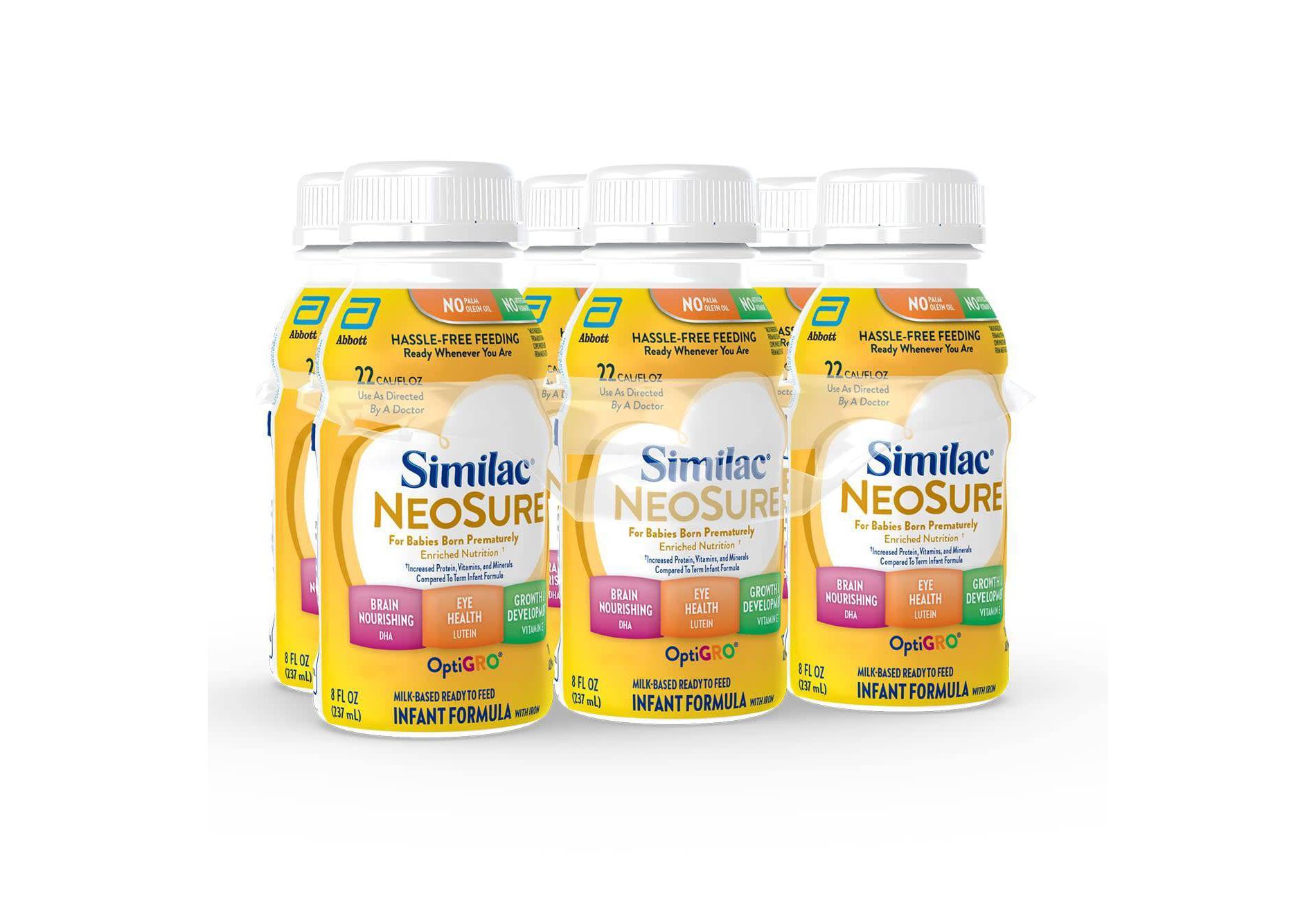 Similac NeoSure Formula - 8oz/6ct: For Infant, Brain Development, Growth Support, Immune System Support, Ready to Drink