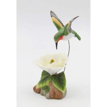 kevinsgiftshoppe Ceramic Pink Orchid and Narcissus Flowers in a