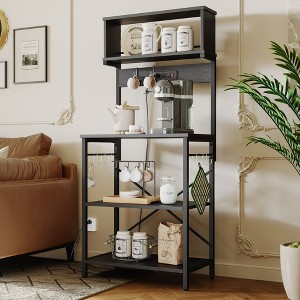 Bestier 60 inch Bakers Rack with Power Outlet, 5 Tiers with Storage - 1 of 4