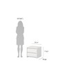 Tvilum,Next 17-Inch Tall 2-Drawer Nightstand End Table - 2 of 4