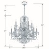 Crystorama Lighting Imperial 12 - Light Chandelier in  Polished Chrome - 2 of 4