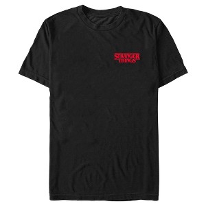Men's Stranger Things Embroidered Logo T-Shirt - 1 of 4