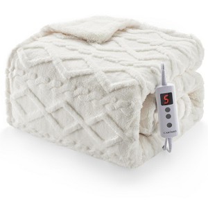 Coucheta Electric Blanket, Thick Tufted Plush Heated Blanket,10 Heat&Time Settings,ETL Certified Machine Washable Heated Throw,Multiple Sizes&Colors - 1 of 4