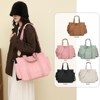 Canvas Crossbody Tote Bag with Multi Pockets for Women Work Large Handbags Shoulder Bag - 3 of 4