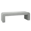 LeisureMod Modern 63" Velvet Boucle Upholstered Bench with Padded Seat, Accent Seating for Living Room, Bedroom, or Entryway - 2 of 4