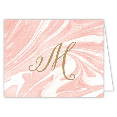 10ct Marble Folded Notes Monogram M