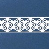 Wrapables Hollow Lace Pattern Masking Tape 2M Length Total (Set of 2), White Geometric - 2 of 4