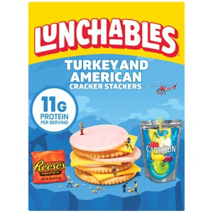 Lunchables Turkey & American Cheese Cracker Stackers - 8.9oz - 1 of 4