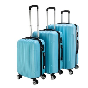 KTMBDW Luggage Set of 3 Hardside Suitcase Sets(20/24/28) with TSA Lock, 4 Spinner Wheels, ABS Lightweight Trolley Travel Case for Business Trip - 1 of 4