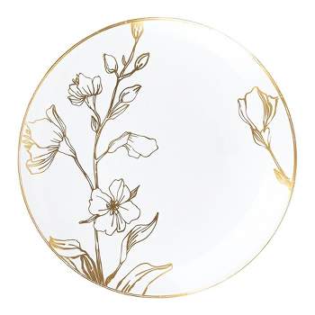 Best Product – Marble Ceramic Dinner Plates with Golden Rim