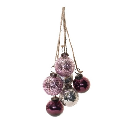 Melrose Glass Ball Drop Ornament (Set of 2)