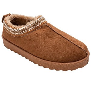 Kensie Women's Platform Slippers – Cozy Slip-On House Slippers with Plush Lining, Indoor Outdoor Comfort Shoes - 1 of 4