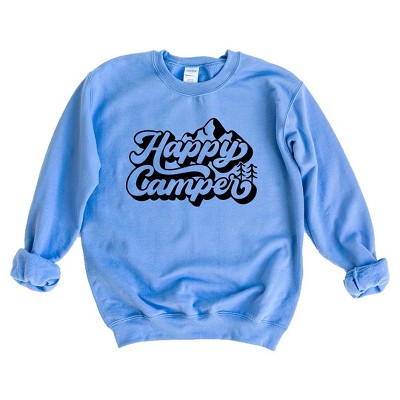 Simply Sage Market Women's Graphic Sweatshirt Happy Camper Mountains