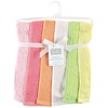 Hudson Baby Infant Boy Rayon from Bamboo Burpcloth 6pk, Citrus, One Size - 2 of 4