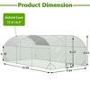 Gulches Large Chicken Coop Metal Chicken Run with Waterproof and Anti-UV Cover,Walk-in Fence Cage Hen House for Outdoor and Yard Farm Use - 4 of 4