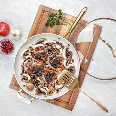 Gotham Steel Cream Nonstick Ceramic Pan