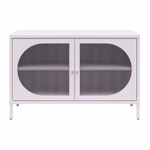 Maliang 2-Door Accent Cabinet with Fluted Glass - 1 of 4