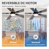 Airsurfer 2-Pack 42" Modern Ceiling Fans with Reversible Quiet Motor, Dimmable 3-Color LED Light, Remote & Memory Function - 2 of 4