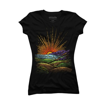 Junior's Design By Humans in the evening By DBHOriginals T-Shirt