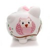 Child To Cherish 7.75 In Pink Dotted Owl Piggy Bank Money Saver Butterfly Decorative Banks - 4 of 4