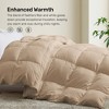 Peace Nest Heavyweight Extra Warmth White Goose Feather Down Fiber Duvet Comforter Insert - 4 of 4