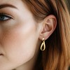 Ross-Simons Italian 10kt Yellow Gold Twisted Hoop Earrings - 2 of 3