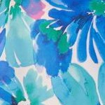 blue watercolor floral