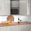 Itopfox Bamboo Wine Rack Countertop, 3-Tier 12 Bottles Wine Storage Shelf for Kitchen Pantry Cabinet - Dark Brown - 4 of 4