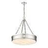 Anders 3-Light LED Pendant Light - 22" Steel Ring Fixture, Dimmable, Damp Rated, Modern Design - 3 of 4
